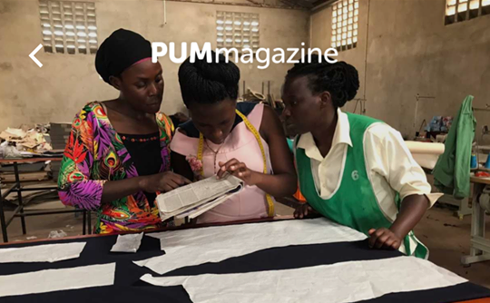 PUMmagazine drie Oegandese vrouwen in hun atelier